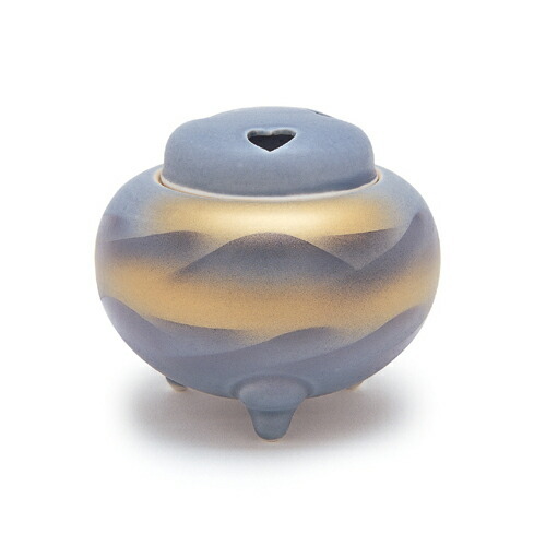 お香 線香 香炉 九谷焼 青粒 切立型 日本香堂 Nippon Kodo 日本製