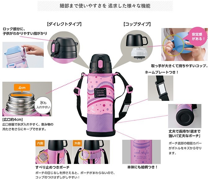 象印マホービン Zojirushi 2wayステンレスボトル 0 62l 子供 女の子 水筒 スポーツ 遠足 運動会 恐竜 Dinosaur Sp Jb06 Ak Sp Jb06 Ak あかりヤフー店 通販 Yahoo ショッピング