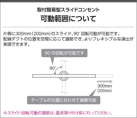 AE42173E 照明器具 簡易取付型スライドコンセント (1025mm) コイズミ