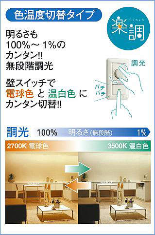 大光電機 DSY-5518FWG 光色切替 調光対応色温度切替間接照明用器具