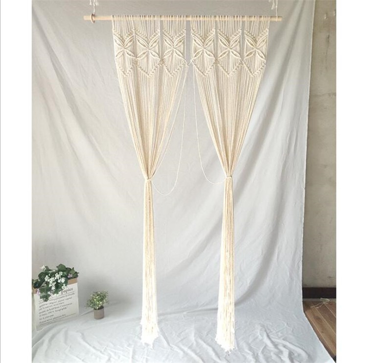 超新作 のれん暖簾目隠しカーテン窓掛け飾り壁掛け ボヘミア風手作りしめ縄インテリアヨーロッパ感結婚式飾り のれん Demolition Training