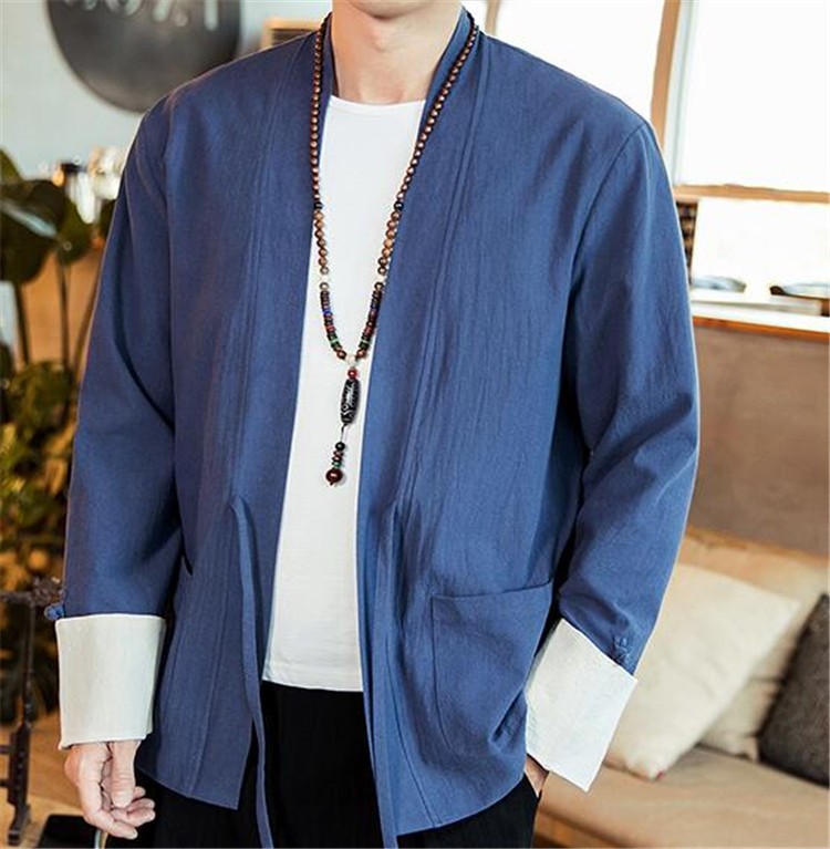 90 Off 和装 メンズ カーディガン 着物 七分丈 無地 和服 大きいサイズあり ポケット 春夏秋 浴衣 綿麻カジュアル