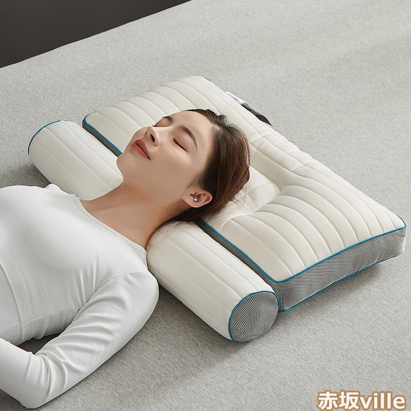 頚椎牽引枕 快眠 安眠 熟睡グレー肩こり いびき 対策低反発枕 - 枕