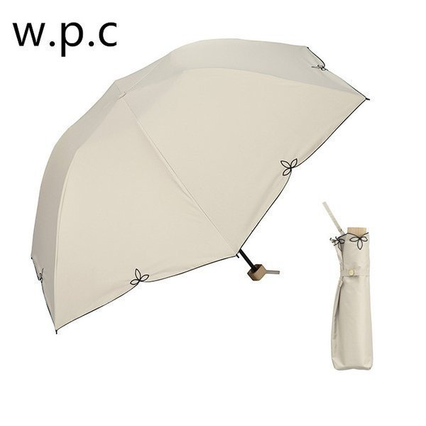 Wpc. バードケージワイドスカラップ 折りたたみ傘 日傘 遮熱 99%以上カット UVカット 撥水...