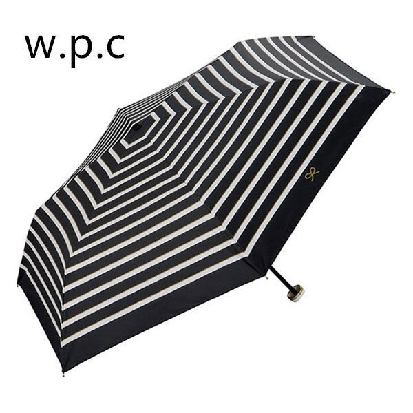 新品 大人気商品  Wpc. ロープボーダーミニ 折りたたみ傘 日傘 晴雨兼用 遮熱 遮光 小物