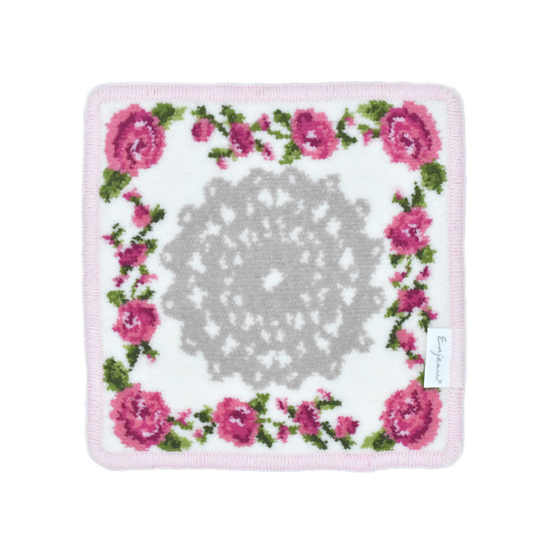 Enjeau（アーンジョー） 日本製 シェニール織 ミニハンカチ リトル