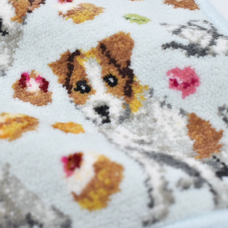 Enjeau（アーンジョー） 日本製 ジャックラッセル ミニハンカチ 雑貨