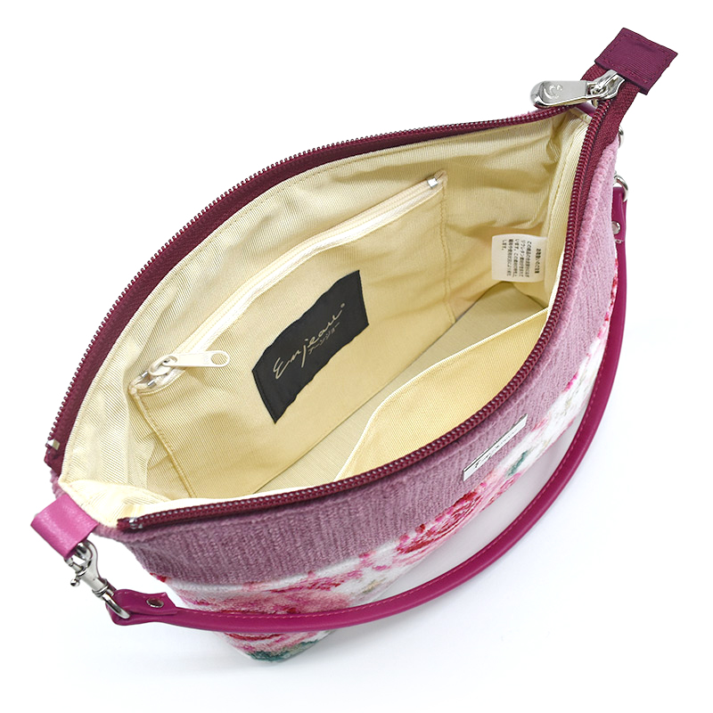 Enjeau プレゼント 女性 実用的 2WAY 両面ポシェット ショルダーバッグ  