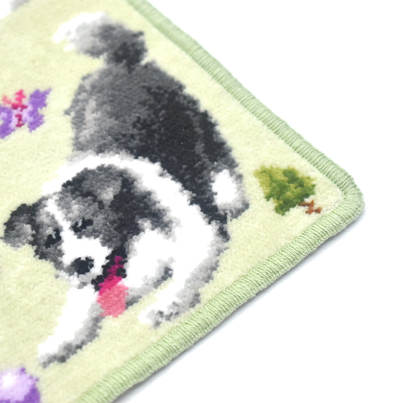 Enjeau（アーンジョー） 日本製ハンカチ タオル ボーダーコリー