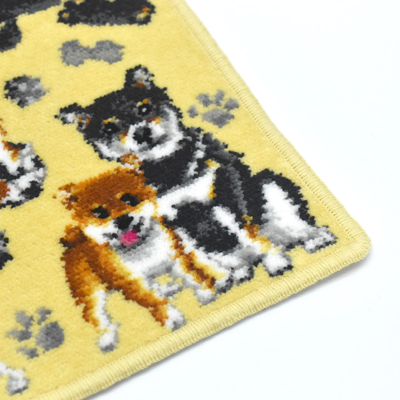 Enjeau 日本製ハンカチ タオル 柴犬 豆柴 マメシバ ペアーズ