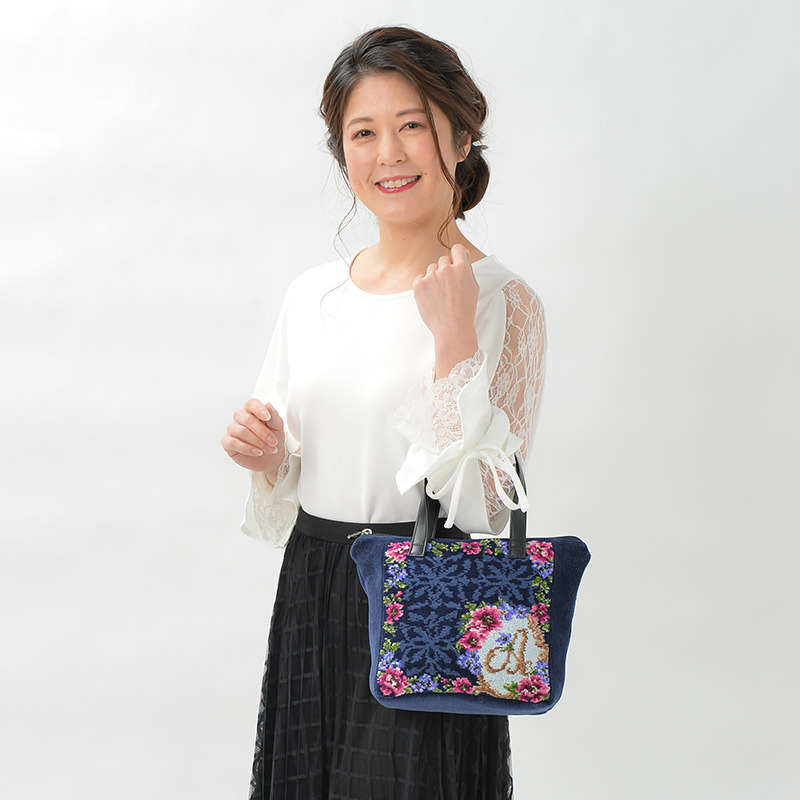 Enjeau（アーンジョー） プレゼント 女性 実用的 トートバッグ 花文字2