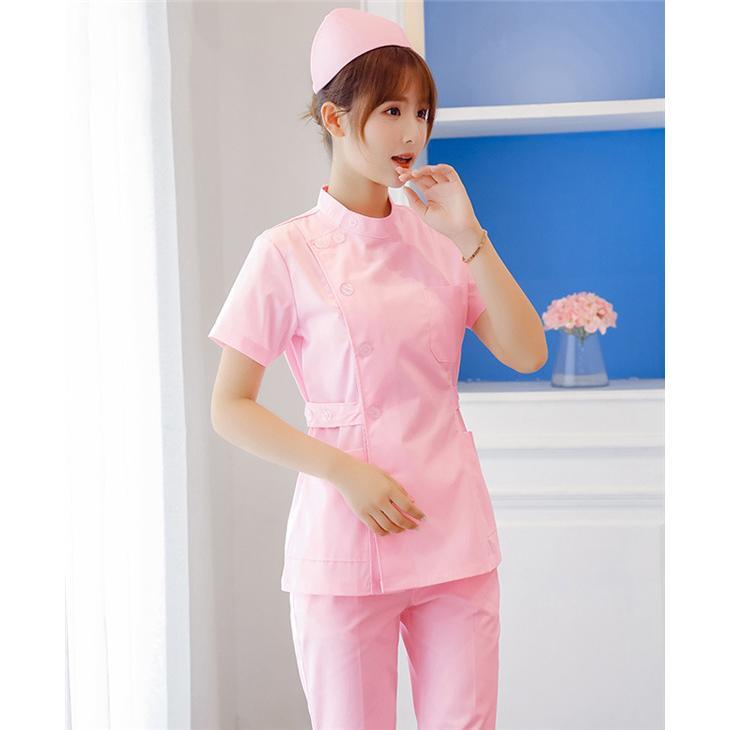 ナース服 スクラブ 上下セット セットアップ 白衣 レディース 女性用