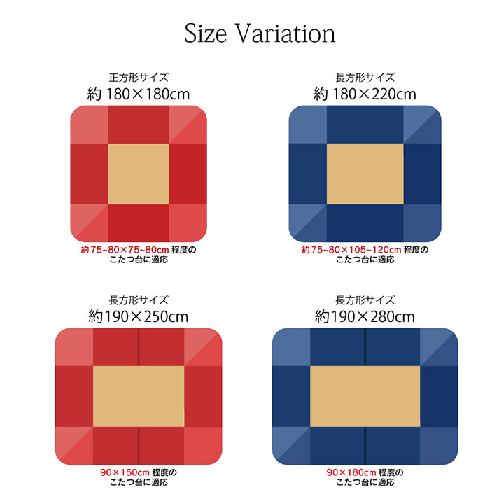 こたつ布団 長方形 おしゃれ 掛け布団 北欧 省スペース 薄掛け こたつ 布団 フランネル こたつ掛け布団 180×220cm コタツ布団 コタツ  あったか :IH-NOCHE-180220:赤やオンラインショップ - 通販 - Yahoo!ショッピング