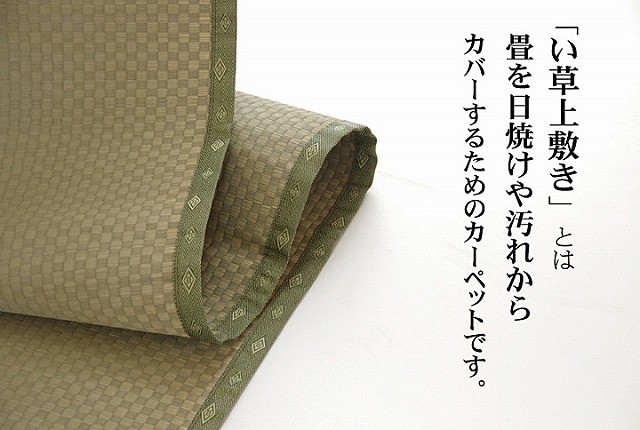 い草 上敷き い草カーペット 日本製 畳カバー 本間10畳 477×382