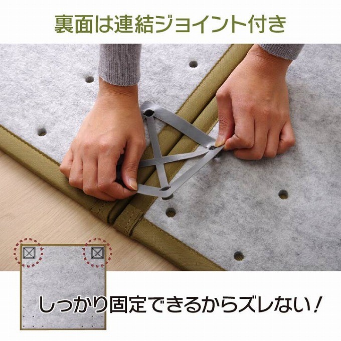 置き畳 ユニット畳 約67×67cm 4枚セット 日本製 国産 PP 