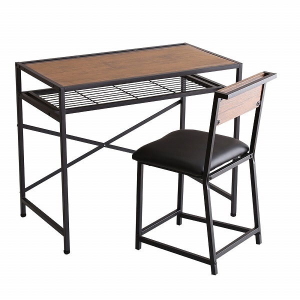 パソコンデスク チェアセット 収納 おしゃれ 90cm デスクチェアセット コンパクト ヴィンテージ風 PCデスク ワークデスク 作業台 テレワーク  在宅 勉強机 :HT-C-MB-A90:赤やオンラインショップ - 通販 - Yahoo!ショッピング
