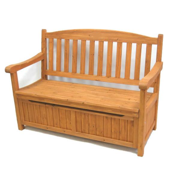 ガーデンベンチ　120　収納庫　ストッカー　ボックスベンチ　付き　木製　椅子　チェア　2人掛け　おしゃれ　ベンチストッカー　収納付き　玄関　サンルーム　屋外　ベンチ