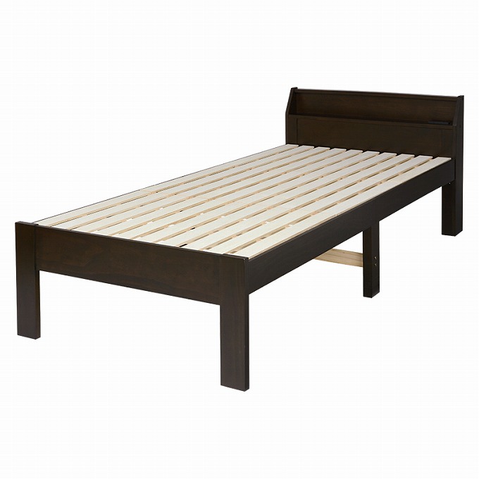 ベッド ベッドフレーム シングルベッド 木製 天然木 敷き布団対応 シングル 高さ調節 すのこベッド...