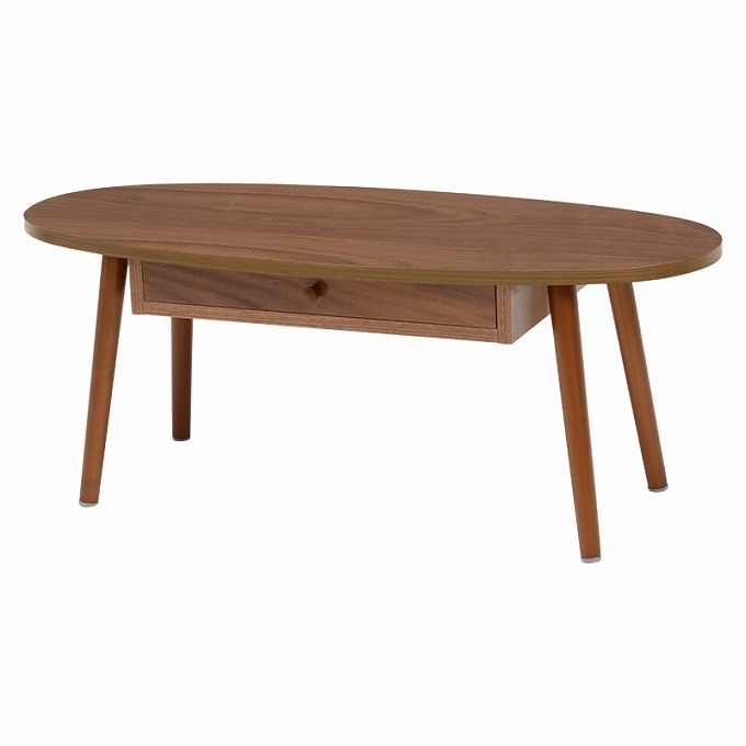ローテーブル おしゃれ オーバル テーブル 北欧 木製 楕円形 両面 