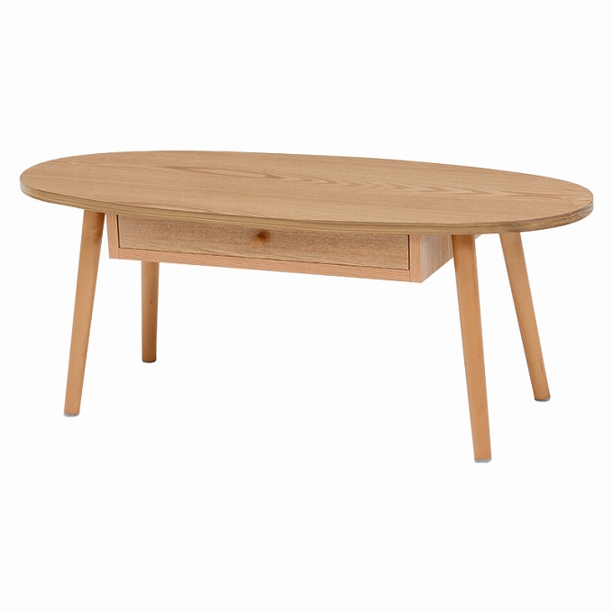 ローテーブル おしゃれ オーバル テーブル 北欧 木製 楕円形 両面 