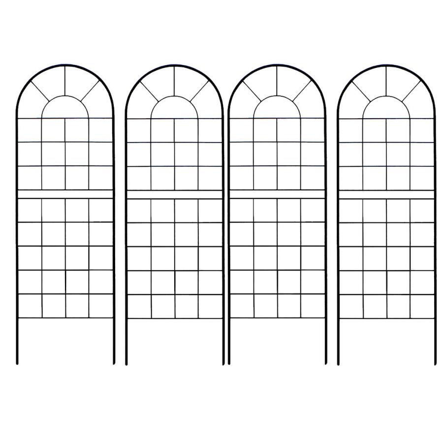 ガーデンフェンス　アイアン　DIY　クラシックフェンス150　ロータイプ　4枚組　仕切り　目隠し　トレリス　グリーンカーテン　境界線　エレガント　アンティーク調