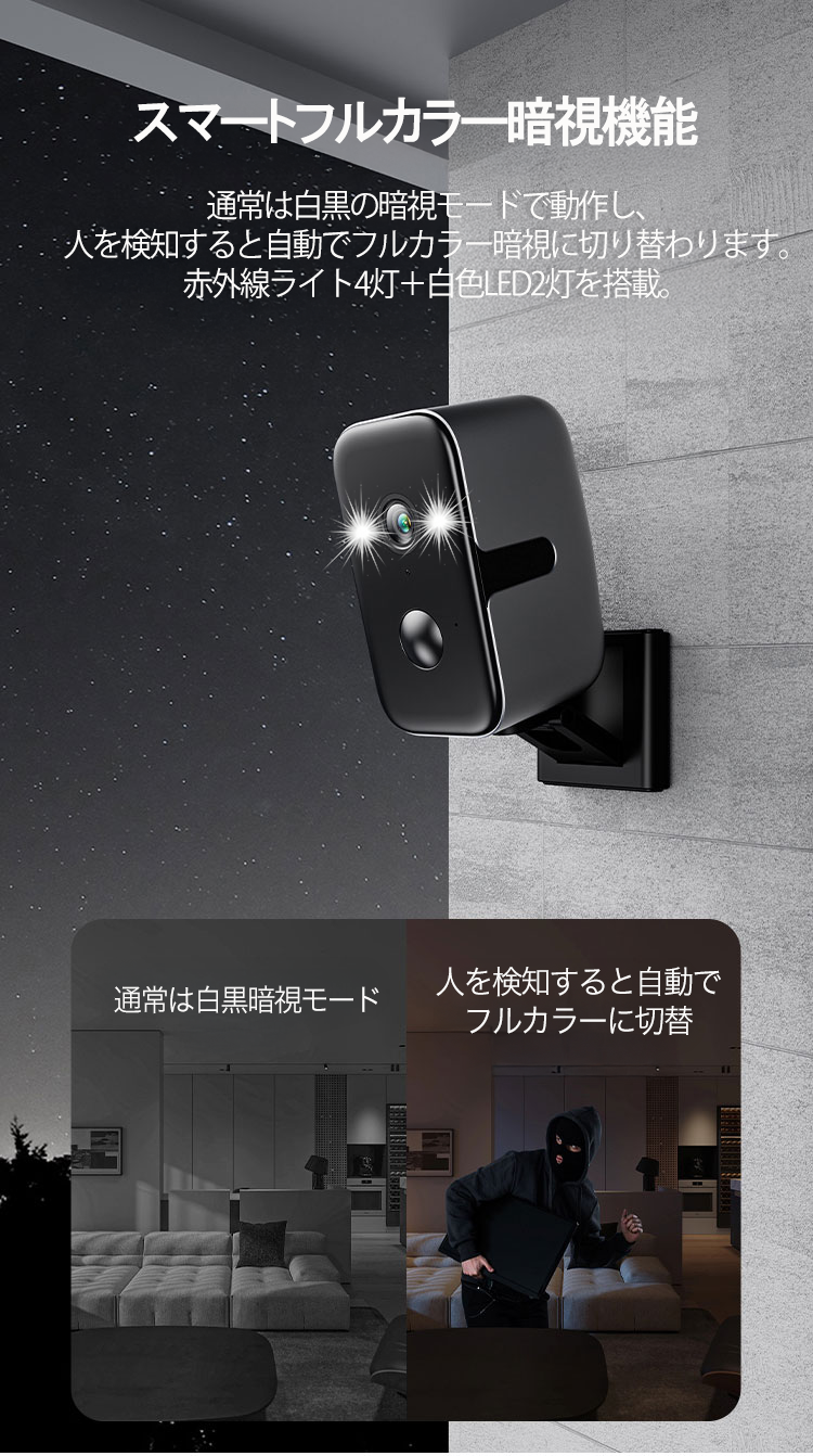 アキバガジェット 見守りカメラ 防犯カメラ wifi 家庭用 小型 ミニ