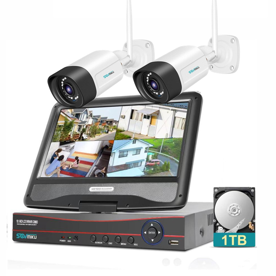 防犯カメラ 屋外 セット 家庭用 ワイヤレス  モニター付き カメラ2