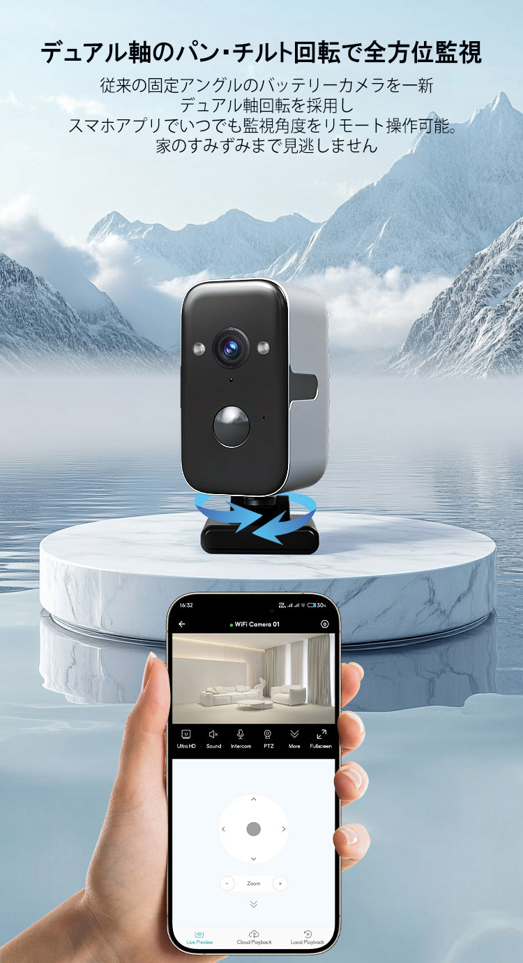 Panasonic 防犯カメラ 安心見守りセット家庭用スマホ対応 アキバガジェット 見守りカメラ 防犯カメラ wifi 家庭用 小型 ミニ