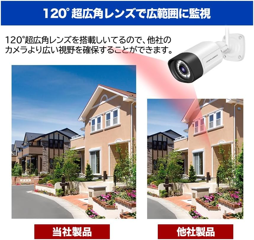 アキバガジェット 防犯カメラ セット 屋外 家庭用 監視カメラ
