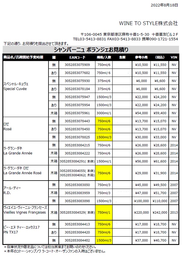 ボランジェ スペシャル キュヴェ 箱無し NV 750ml (正規品 シャンパン