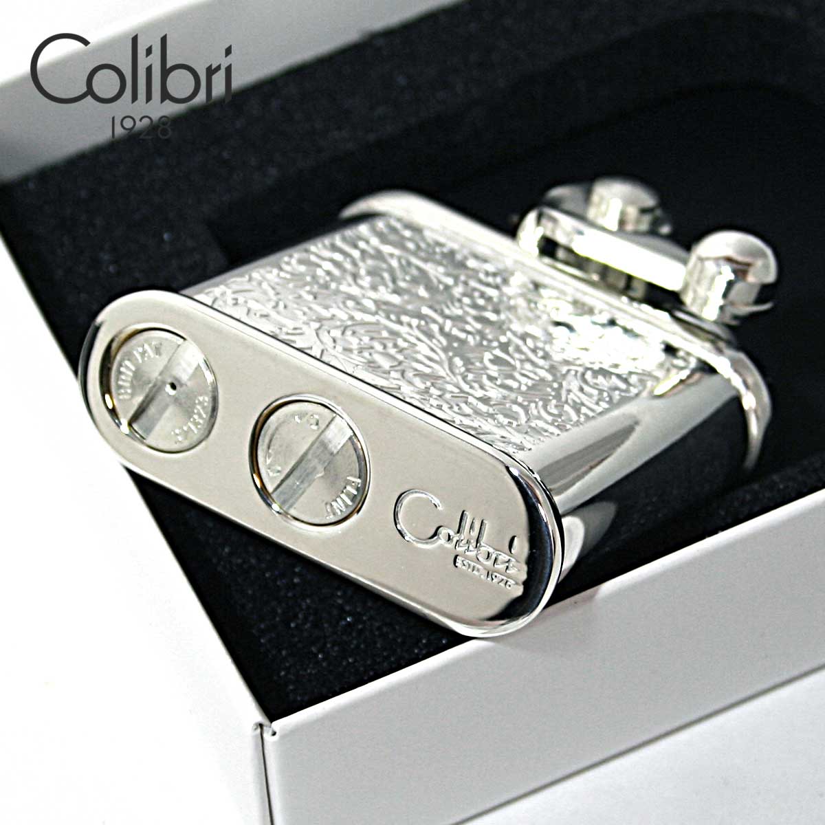 Colibri コリブリ シルバー 唐草 フリントオイルライター 308-0051 メール便専用