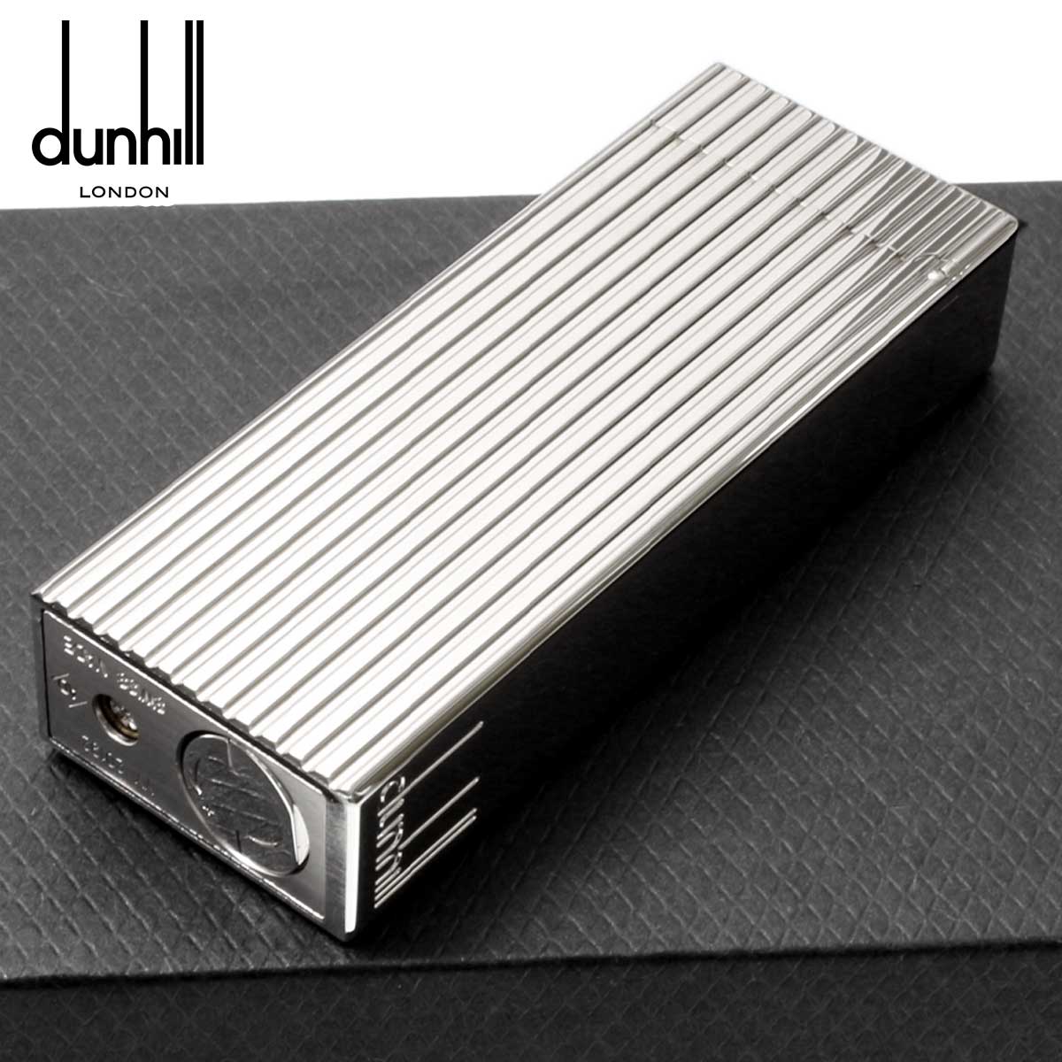 dunhill ダンヒル ローラ ライターシルバー色クロスカットオーバーホール済 dunhill（ダンヒル） ローラガス シルバー ストライプ フリントガス