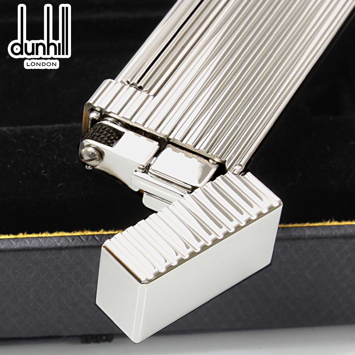 dunhill（ダンヒル） ローラガス シルバー ストライプ フリントガス