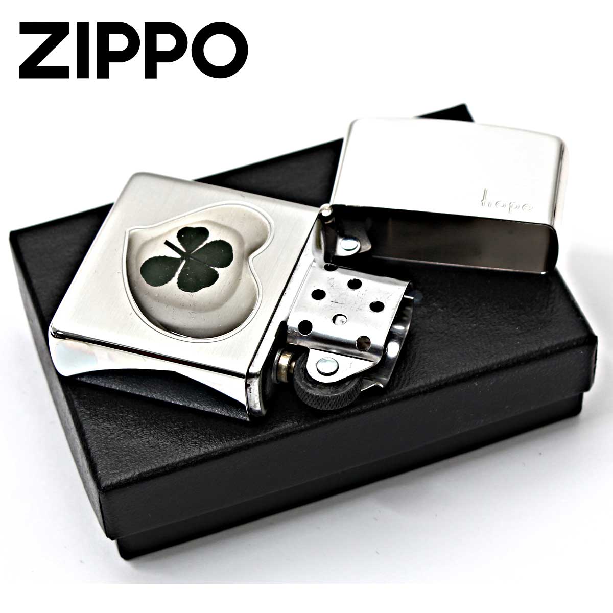 ZIPPO Zippo ジッポライター 四つ葉 クローバー 本物 ホープ