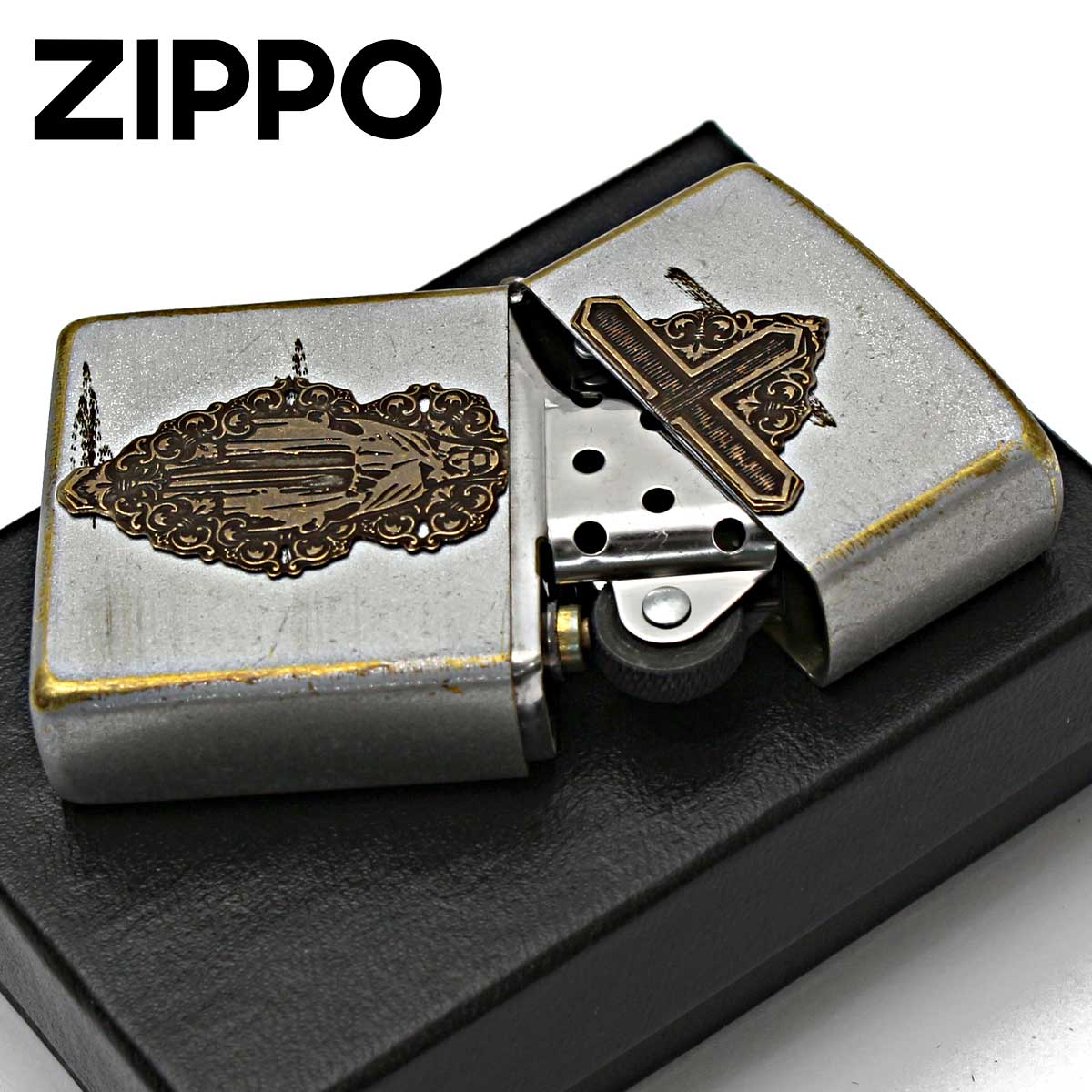 ZIPPO（ジッポー） ジッポライター マリア メタル クロス 十字架