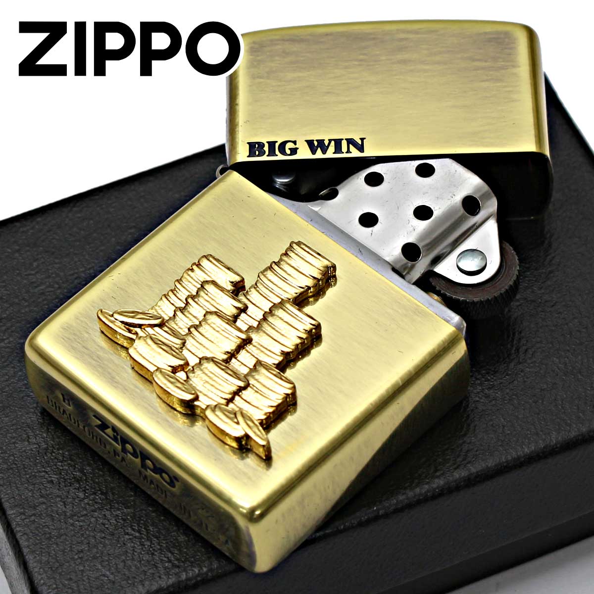 ZIPPO（ジッポー） ジッポライター ビッグウィン 大勝利 コインの山