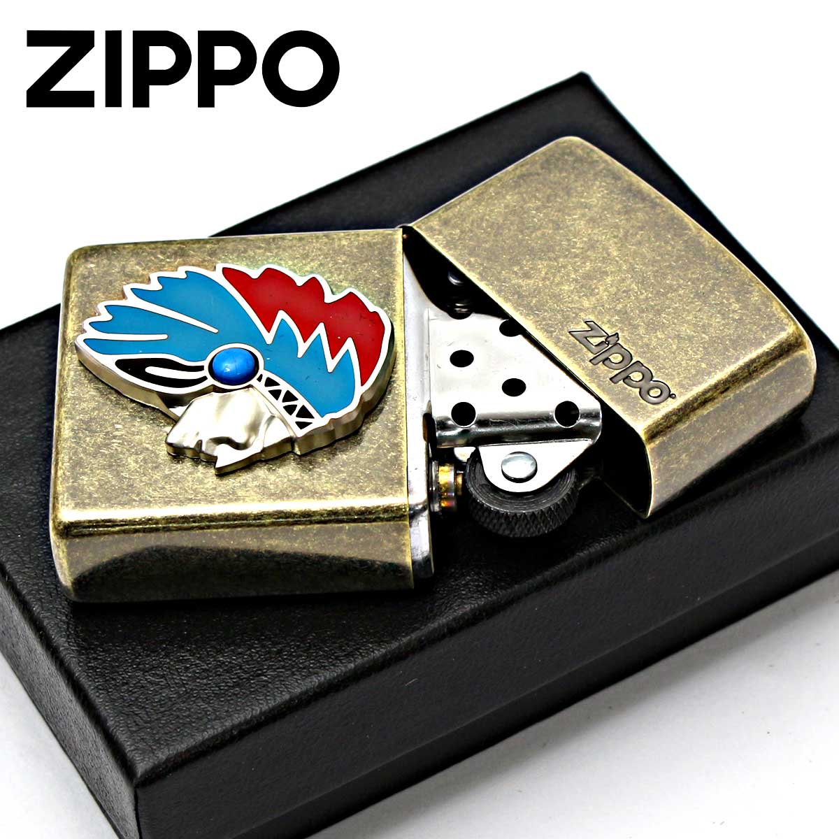 ZIPPO（ジッポー） ジッポライター ネイティブアメリカン メタル 