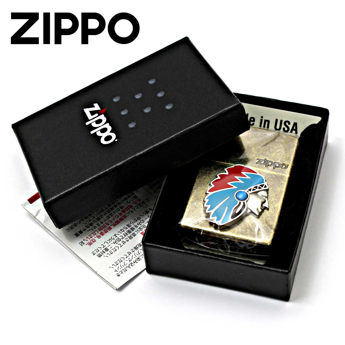 ZIPPO（ジッポー） ジッポライター ネイティブアメリカン メタル 