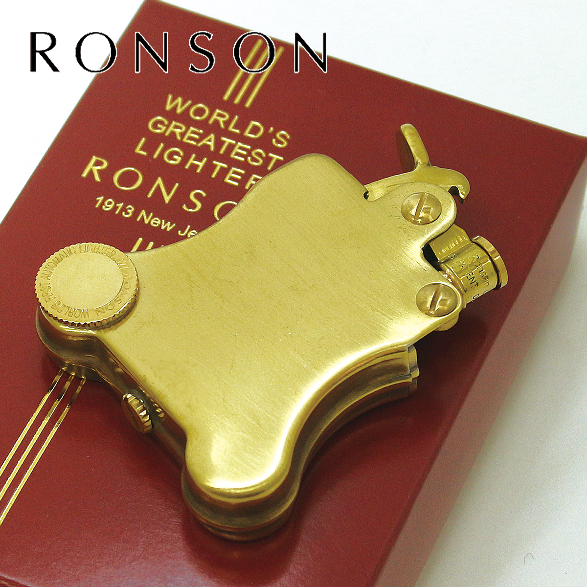 RONSON ロンソン バンジョー ブラスサテン フリントオイル