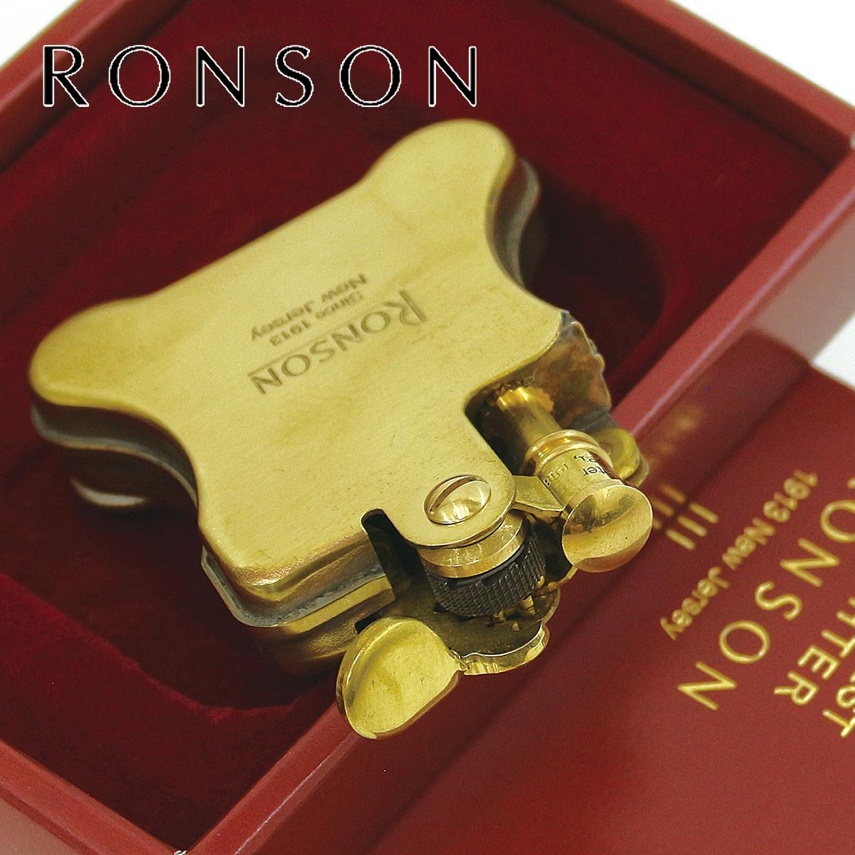RONSON ロンソン バンジョー ブラスサテン フリントオイル