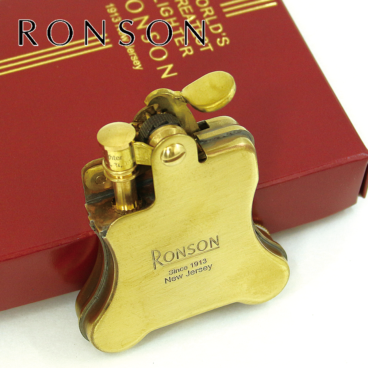 RONSON ロンソン バンジョー ブラスサテン フリントオイル