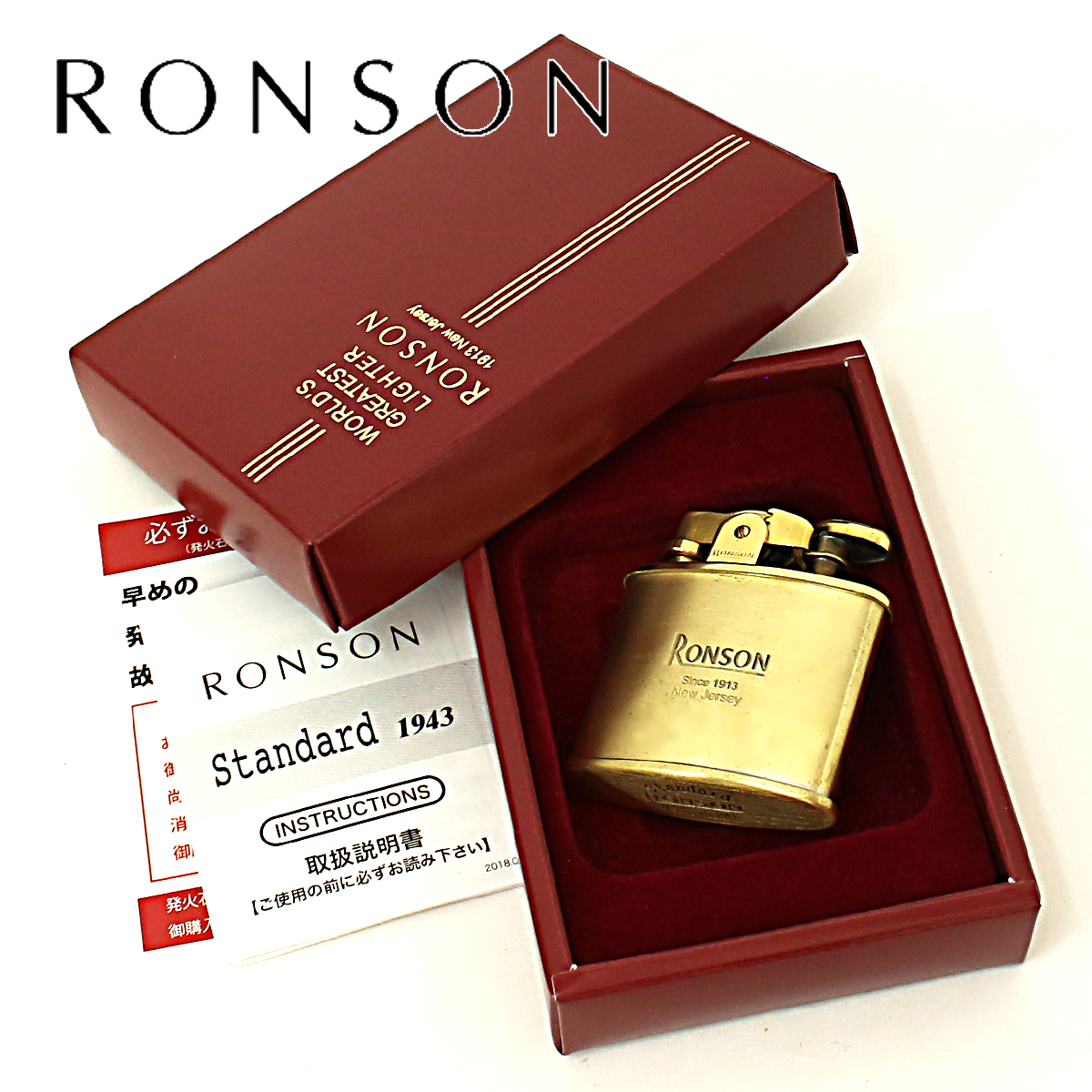 other - RONSON スタンダードブラスサテン 限定 ロゴ ゴールドカラー No.691 RONSON スタンダードブラスサテン 限定 ロゴ ゴールドカラー No