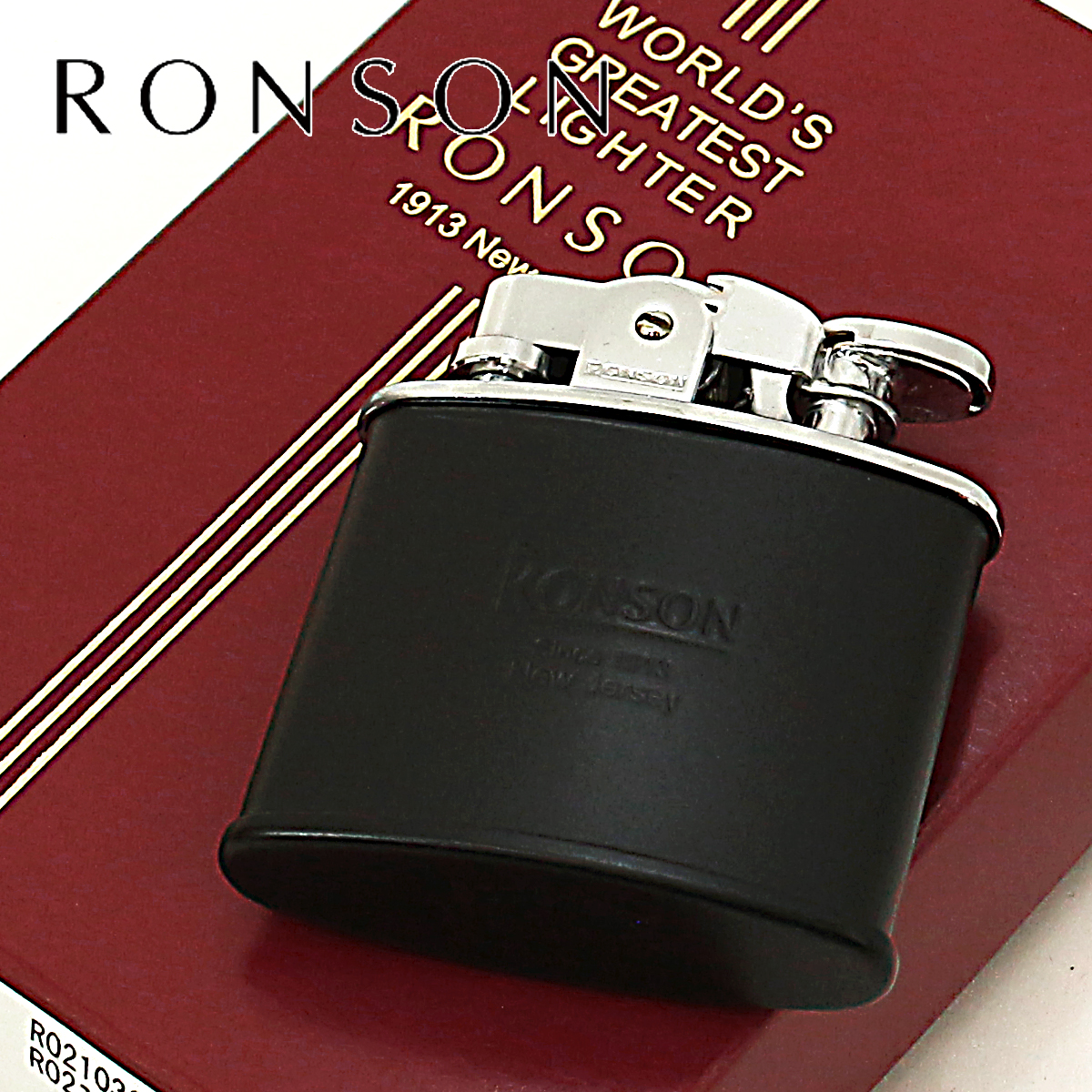 RONSON ロンソン スタンダード 黒マット フリントオイルライター R02-1032 メール便専用