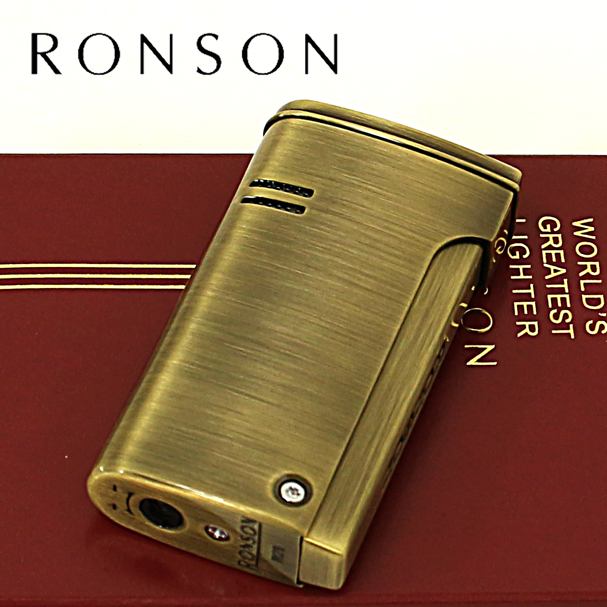 RONSON ロンソン ロンジェット ブラスサテン ターボライター R29-1010