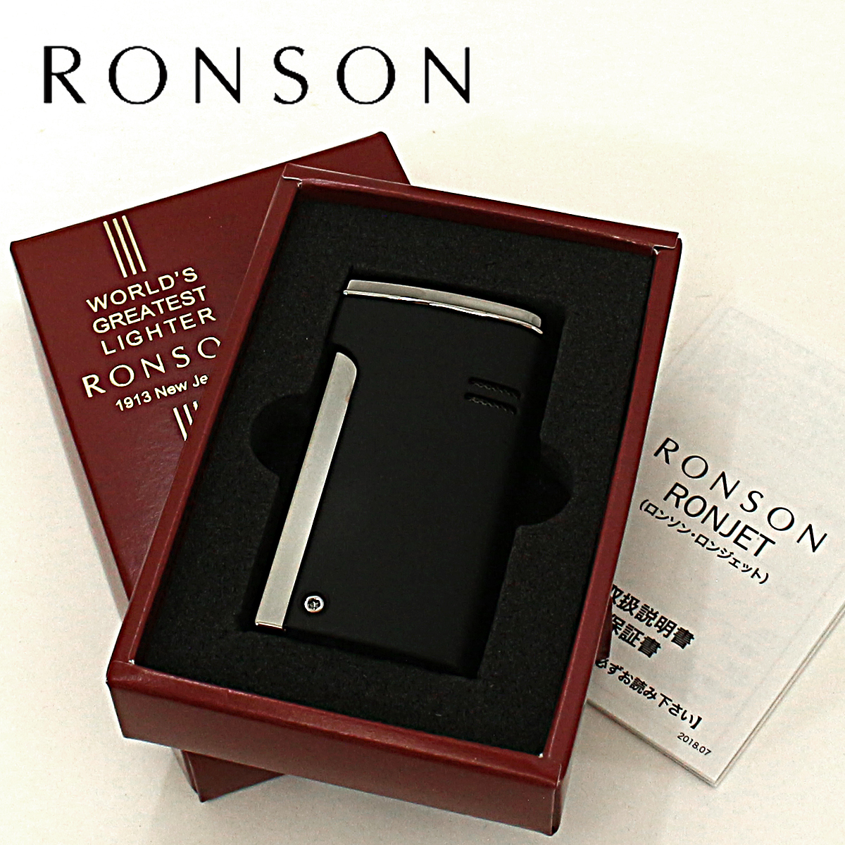 RONSON ロンソン ロンジェット 黒マット ターボライター R29