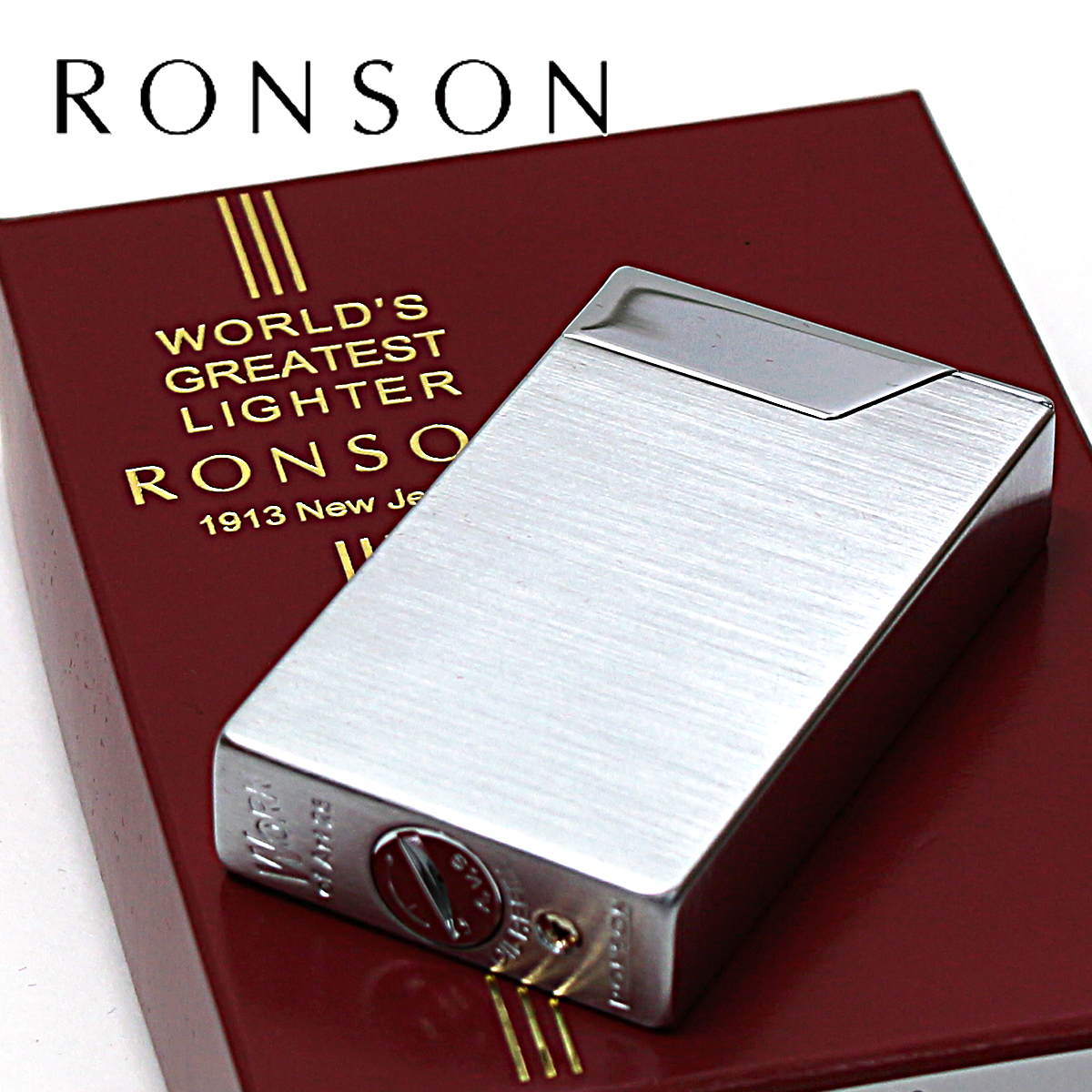RONSON ロンソン ワーク26 クロームサテン フリントオイル