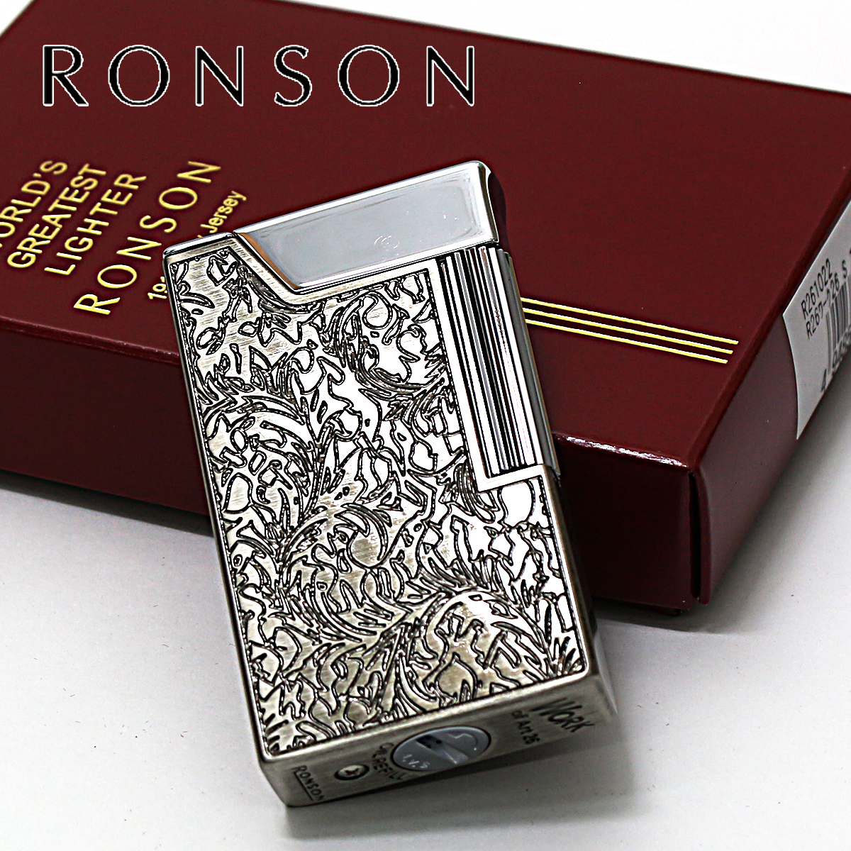 RONSON ロンソン ワーク26 シルバーアラベスク フリントオイル