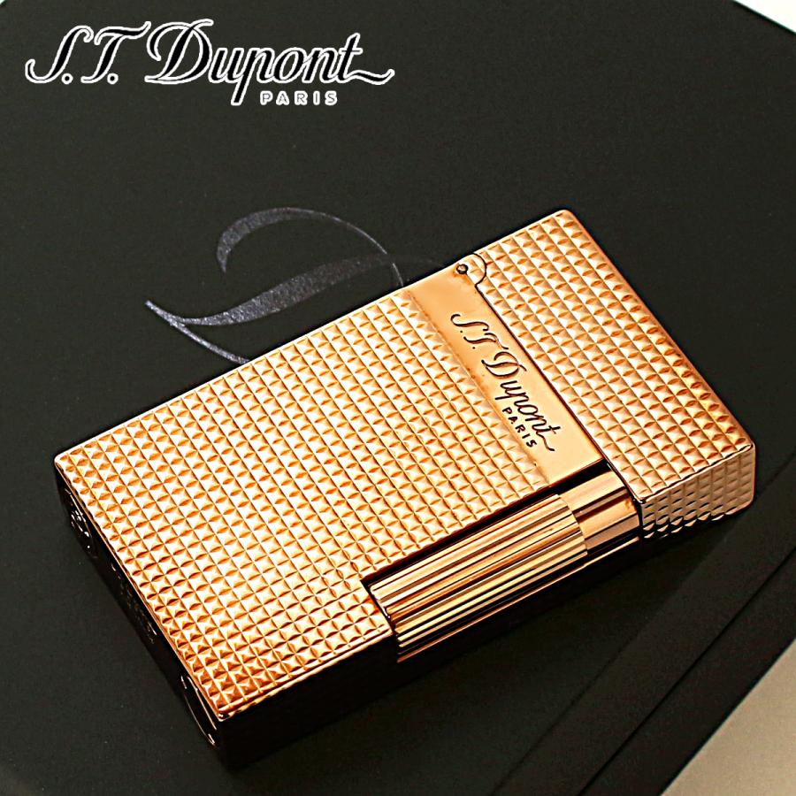 S.T Dupont エス・テー・デュポン ライン2 ダイアモンドヘッド ピンクゴールド フリントガスライター 16424 SGEX