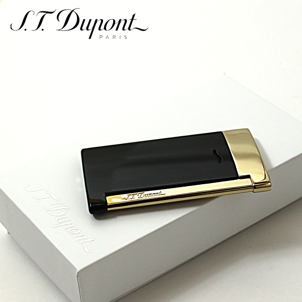 S.T Dupont エス・テー・デュポン スリム7 ブラック ゴールデン ターボガスライター 27708 SGEX : astd138 :  輸入雑貨のネットストア AKIHA - 通販 - Yahoo!ショッピング