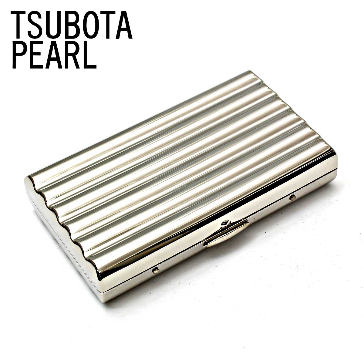 坪田パール シガレットケース カジュアルメタル アラベスク 20本 100mm